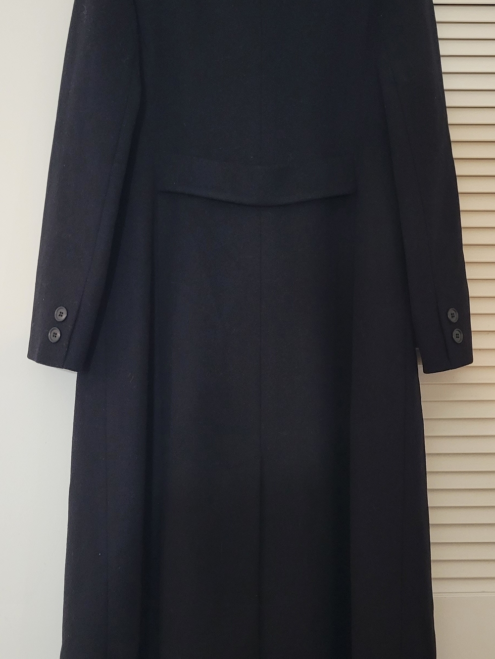 Jones New York Black Double-Breasted Wool Blend Coat Size 12 - Picture 2 of 7
